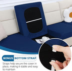 Milk Silk Couch Cushion Covers, Sofa Covers Washable - Image 4