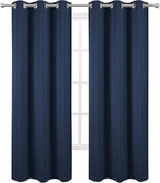 Blackout Curtains 42 x 84 inch/Navy Curtains Set of 2 Panels/Thermal Insulated - Image 2