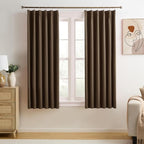 Pinch Pleated Blackout Curtains 63 Inches Long, Thermal Insulated Darkening by KEQIAOSUOCAI