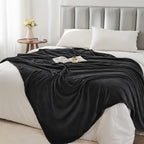 BEDELITE Fleece Blanket Soft Plush Full Bed Blanket Black 84"x90" | Ultra Soft - Image 5