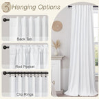 Black Out Curtains 72 Inch Long 6 ft Length 2 Panel Set Neutral Cute Blackout - Image 6