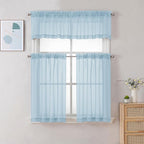Chyhomenyc Sky Blue Sheer Valance - Image 2