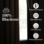 NICETOWN 100% Full Blackout Portable Curtains - Image 3