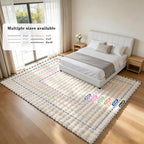 Creamy White Rabbit Plush Rug 4'x6', Fluffy Shaggy Area Rug - Image 9