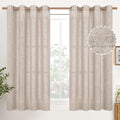 YoungsTex Natural Linen Curtains 45 Inch Length by YoungsTex