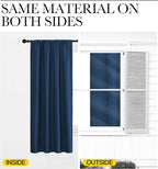 NICETOWN Blackout Curtains for Living Curtains, Moroccan Blue, 2 Panels - Image 5