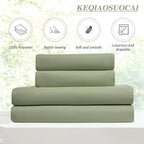 90 Inch Light Sage Green Eucalyptus Color Blakcout Curtains - Image 5