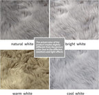 SERISSA 2x3 Fluffy Grey Faux Sheepskin Shaggy Rug - Image 6