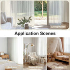 Sheer Curtains 90 Inches Long, Elegant Sheer Curtains - Image 6