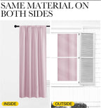 NICETOWN Baby Pink Kitchen Curtains, Short Blackout Curtains & Drapes, Small - Image 5