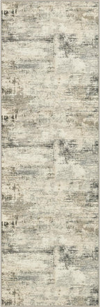 3x8 Washable Runner Rug：Modern Abstract Soft Carpet Ash Brown | by FXRHLP