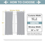 ChrisDowa White 100% Blackout Curtains - Image 7