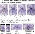 Light Filtering Lavender Sheer Curtains 63 Inch Length 2 Panels, Solid - Image 7