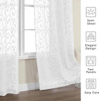 Furman Sheer White Curtains 84 inches Long - Image 6