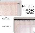 Furman Sheer Curtains 45 Inch Length 2 Panels Set - Image 4