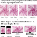 Light Pink Sheer Curtains 63 Inch Length 2 Panels Set, Elegant Voile Window - Image 6