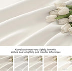 MIULEE Ivory Back Tab Blackout Curtains 52x108 Inch Long 2 Panels Set | Rod - Image 8