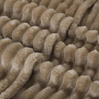 Tan Fleece Throw Blanket 108”×90” - Image 6