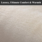 SHACOS Ultra Soft 6x9 Faux Rabbit Fur Area Rugs - Image 7