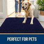 OLANLY Dog Door Mat for Muddy Paws 40x32, Super Absorbent Chenille Mud Mat | - Image 6
