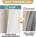 H.VERSAILTEX Polyester Blackout Curtains 96 Inches Long, 100% Absolutely - Image 3