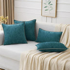 MIULEE Decorative Couch Throw Pillow Covers 20x20 Inch Dark Teal 2 Pack | - Image 5