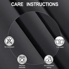 Blackout Curtains 42 x 63 inch/Dark Grey Curtains Set of 2 Panels/Thermal - Image 4