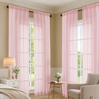 Blush Pink Bedroom Curtains 96 Length - Image 7