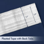 MIULEE Navy Blue Back Tab Blackout Curtains 52x72 Inches Long 2 Panels Set | - Image 4