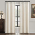Pinch Pleat Cream Beige 72 Inch Curtains by PleatedDrapes