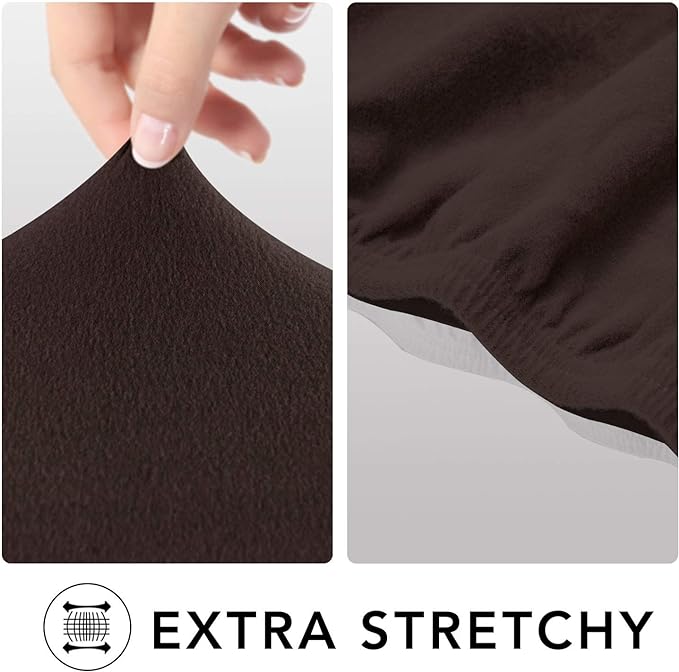 PureFit Stretch Loveseat Covers Fleece Couch Covers - Image 4
