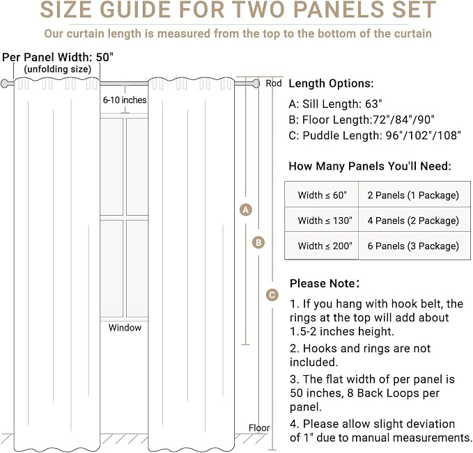 Linen Textured Total Blackout Curtains - Image 2