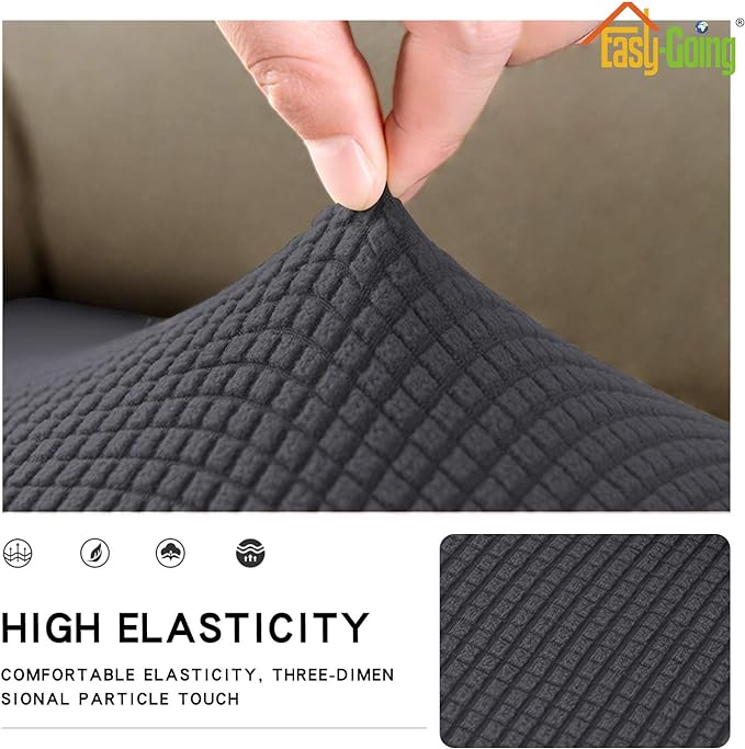 Easy-Going Stretch 1 Piece Couch Cushion Cover - Image 4