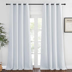 NICETOWN Blackout Living Room Curtain Greyish White by NICETOWN
