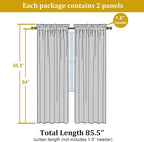 Hot Pink Sheer Curtains 84 Inches Long - Image 2