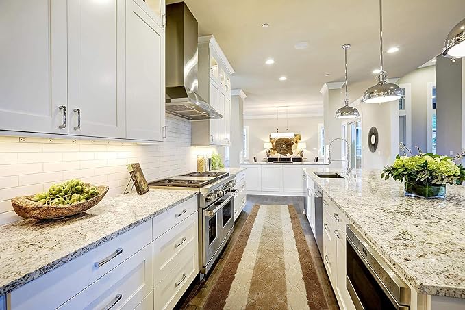 11 Ft Long Beige Kitchen Hallway Runner Rug, Non-Slip Washable 2'2" X 11' - Image 2