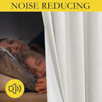 NICETOWN 100% Blackout Linen Texture Curtains 90 inches Long, Thermal Insulated - Image 4