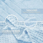 Exclusivo Mezcla Large Waffle Fleece Throw Blanket - Image 4
