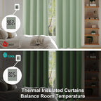 Simplebrand Ava Light Green Blackout Curtains - Image 6