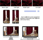 Simplebrand Ava Burgundy Blackout Curtains - Image 9