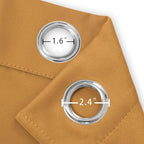 Mustard Yellow Thermal Blackout Curtains/52 x 72 Inch/Set of 2 Panels Room - Image 5