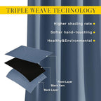 NICETOWN Stone Blue Blackout Curtains - Image 3