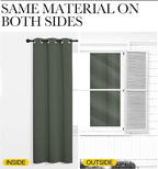NICETOWN Dark Mallard Blackout Draperies Curtains - Image 6