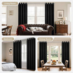 Joydeco Blackout Curtains 54 Inch Length 2 Panels Set, Thermal Insulated Long - Image 8
