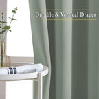 NICETOWN Sage Green Blackout Curtains & Drapes - Image 3