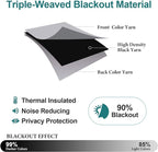ChrisDowa Blackout Curtains for Bedroom and Living Room 84 Inches Long | 2 - Image 4
