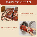 SERISSA 9x12 Washable Non Slip Boho Area Rug - Image 4