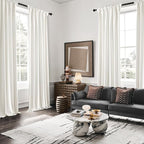 MIULEE Velvet Curtains 50W x 102L 2 Panels Ivory Blackout Curtains | Luxury - Image 5