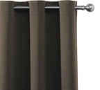 Chocolate Brown Blackout Curtains 40 x 63 Inch Length/Set of 2 Curtain - Image 6