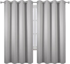 Light Grey Blackout Curtains 52 x 63 Inch Length/Set of 2 Curtain - Image 2